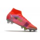 Nike Mercurial Superfly 8 Elite SG-PRO Ac Czerwony Srebro Zielony