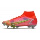 Nike Mercurial Superfly 8 Elite SG-PRO Ac Czerwony Srebro Zielony