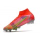 Nike Mercurial Superfly 8 Elite SG-PRO Ac Czerwony Srebro Zielony