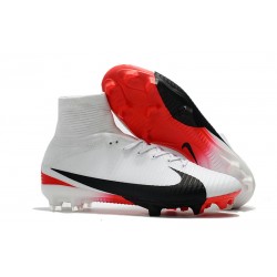 Sklep Buty piłkarskie Nike Mercurial Superfly V FG Biały Czerwony Czarny