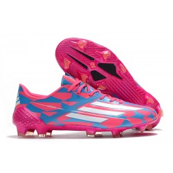 Buty Adidas F50 Ghosted Adizero HT FG Różowy Biały Niebieski