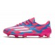 Buty Adidas F50 Ghosted Adizero HT FG Różowy Biały Niebieski 