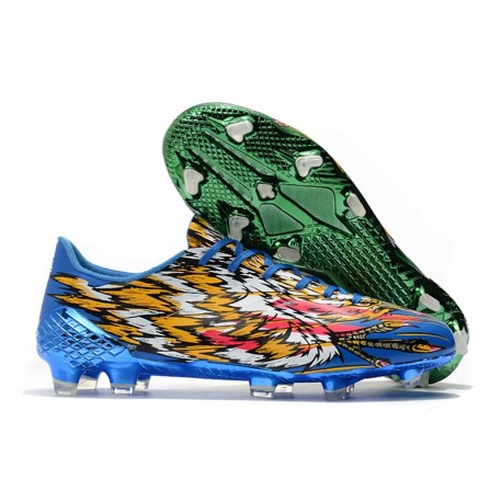 Buty Adidas F50 Ghosted Adizero HT FG Niebieski Zielony