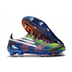 Buty Adidas F50 Ghosted Adizero HT FG Fioletowy Zielony Pomarańczowy