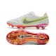 Buty Pilkarskie Nike Tiempo Legend IX Elite FG Biały Czerwony Różowy