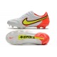 Buty Pilkarskie Nike Tiempo Legend IX Elite FG Biały Volt Czerwony