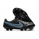 Buty Pilkarskie Nike Tiempo Legend IX Elite FG Czarny Niebieski