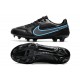 Buty Pilkarskie Nike Tiempo Legend IX Elite FG Czarny Niebieski