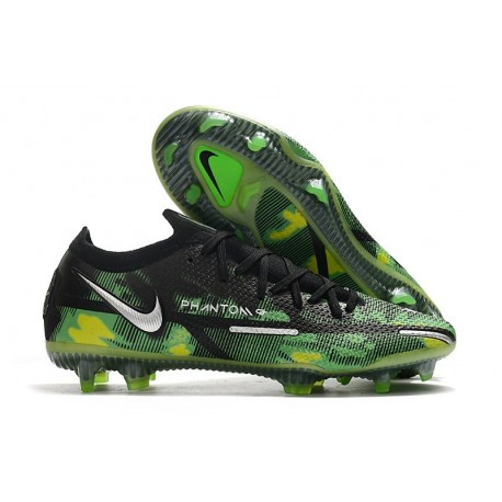 Nike Phantom GT 2 Elite FG Czarny Srebro Zielony