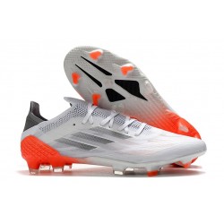 Buty piłkarskie korki X Speedflow.1 FG Adidas Biały Żelazo Czerwony
