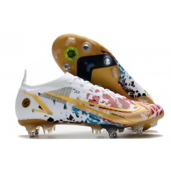 Nike Mercurial Vapor 14Elite SG Pro Biały Złoto Czerwony