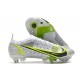 Nike Mercurial Vapor 14Elite SG Pro Biały Zielony Srebro Zawistny