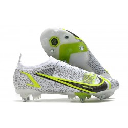 Nike Mercurial Vapor 14Elite SG Pro Nike Mercurial Vapor 14Elite SG Pro Biały Zielony Srebro Zawistny