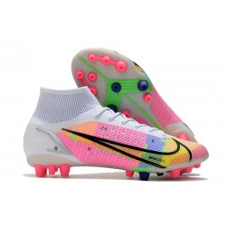 Buty Nike Mercurial Superfly 8 Elite AG Biały Wielobarwność