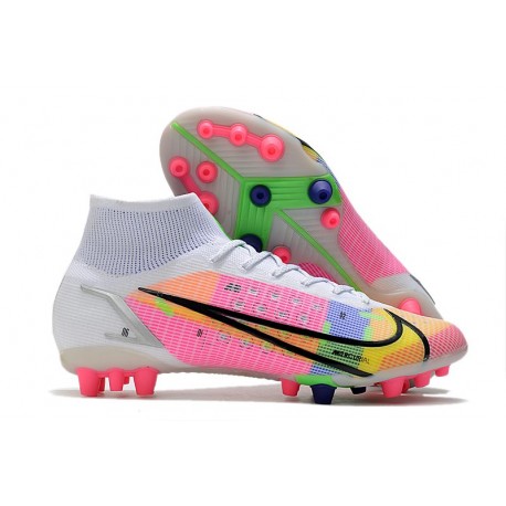 Buty Nike Mercurial Superfly 8 Elite AG Biały Wielobarwność