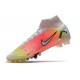 Buty Nike Mercurial Superfly 8 Elite AG Biały Czerwony Srebro