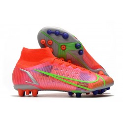 Buty Nike Mercurial Superfly 8 Elite AG Czerwony Srebro Zielony