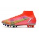 Buty Nike Mercurial Superfly 8 Elite AG Czerwony Srebro Zielony