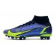 Nike Mercurial Superfly 8 Elite AG Recharge - Szafir Volt Niebieskie