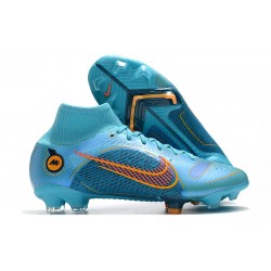 Buty Nike Mercurial Superfly VIII Elite FG Niebieski Pomarańczowy