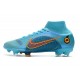 Buty Nike Mercurial Superfly VIII Elite FG Niebieski Pomarańczowy