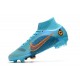 Buty Nike Mercurial Superfly VIII Elite FG Niebieski Pomarańczowy