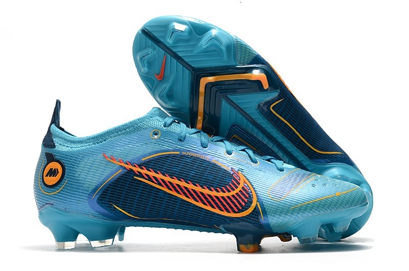 Nike Mercurial Vapor 14 Elite FG Niebieski Pomarańczowy