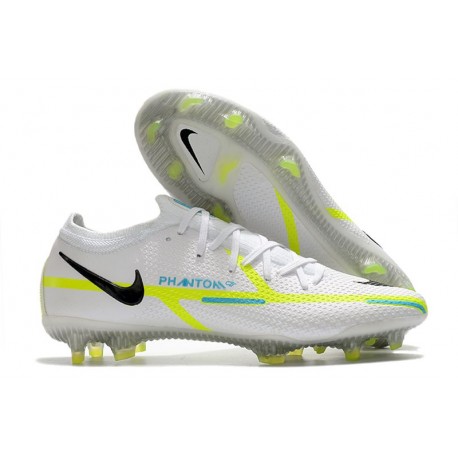 Nike Phantom GT 2 Elite FG Biały Czarny Niebieski