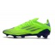 Buty piłkarskie korki X Speedflow.1 FG Adidas Zielony Fioletowy