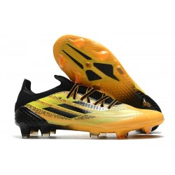 Buty piłkarskie korki X Speedflow.1 FG Adidas Złoto Czarny Zawistny