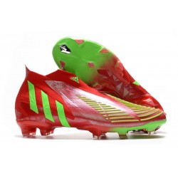 Korki Piłkarskie adidas Predator Edge+ FG Czerwony Zielony