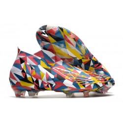 Korki Piłkarskie adidas Predator Edge Geometric+ FG Niebieski Zawistny Czerwony