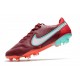 Buty Pilkarskie Nike Tiempo Legend IX Elite FG Czerwony Biały Niebieski