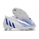 Korki Piłkarskie adidas Predator Edge+ FG Biały Niebieski 