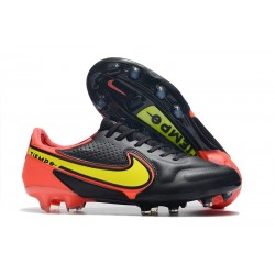 Buty Pilkarskie Nike Tiempo Legend IX Elite FG Czarny Zawistny Czerwony