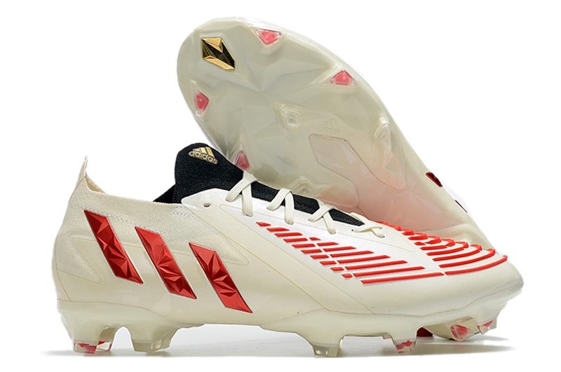 adidas Predator Edge.1 Low FG Buty Biały Czerwony Złoto