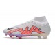 Nike Zoom Mercurial Superfly IX Elite FG Biały Czarny Czerwony 