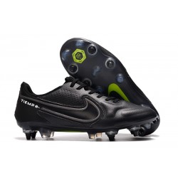 Buty Nike Tiempo Legend 9 Elite SG Czarno Ciemny Smoke Grey Biały