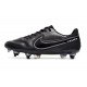 Buty Nike Tiempo Legend 9 Elite SG Czarno Ciemny Smoke Grey Biały