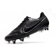 Buty Nike Tiempo Legend 9 Elite SG Czarno Ciemny Smoke Grey Biały