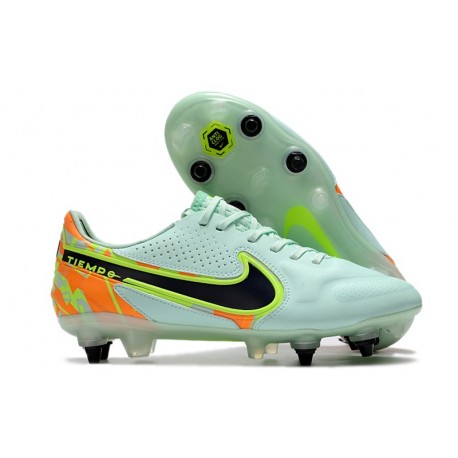 Buty Nike Tiempo Legend 9 Elite SG Zielony Czarny Pomarańczowy