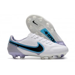 Buty Pilkarskie Nike Tiempo Legend IX Elite FG Biały Czarny