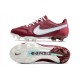 Buty Pilkarskie Nike Tiempo Legend IX Elite FG Czerwony Biały