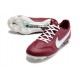 Buty Pilkarskie Nike Tiempo Legend IX Elite FG Czerwony Biały