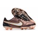 Buty Pilkarskie Nike Tiempo Legend IX Elite FG Fioletowy Biały Czarny