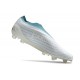 Korki adidas Copa Pure+ FG Biały Wilczy Niebieski 