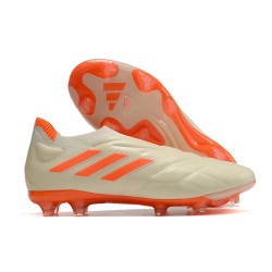 Korki adidas Copa Pure+ FG Biały Pomarańczowy