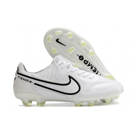 Buty Pilkarskie Nike Tiempo Legend IX Elite FG Biały Czarny