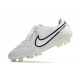 Buty Pilkarskie Nike Tiempo Legend IX Elite FG Biały Czarny