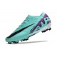 Nike Air Zoom Mercurial Vapor 15 Elite FG Cyjan Fioletowy Czarny 